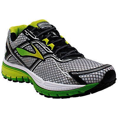 Brooks Ghost 8 Men's Running Shoes, Silver/Green Brooks Ghost 8 Men's Running Shoes, Silver/Green